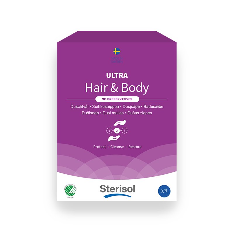 Duschtvål & Schampo Sterisol ULTRA Parfymerad 700ml