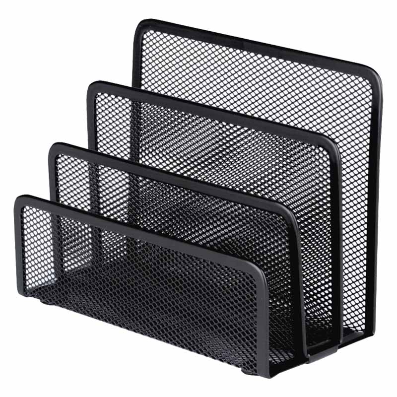 Kuvertställ Mesh 3-fack  132x175x80mm svart