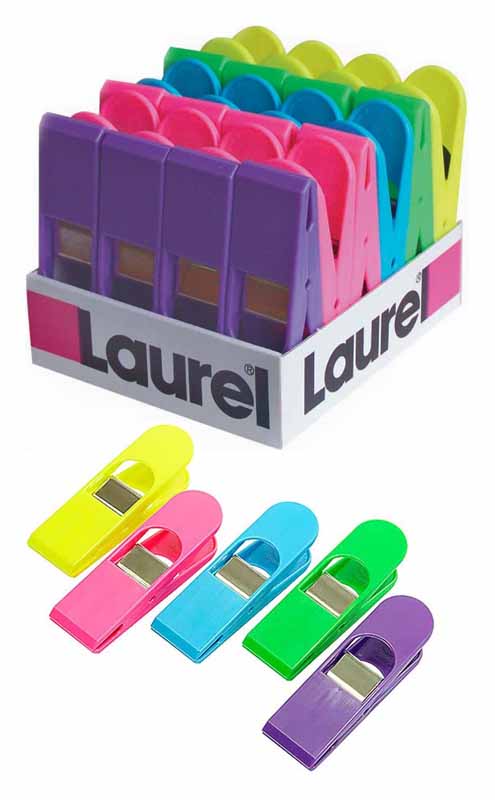 Pappersklämma Laurel 80x25mm Blandade Färger