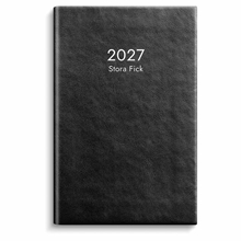 Almanacka Stora Fick Konstläder Svart 2027 - 91114627
