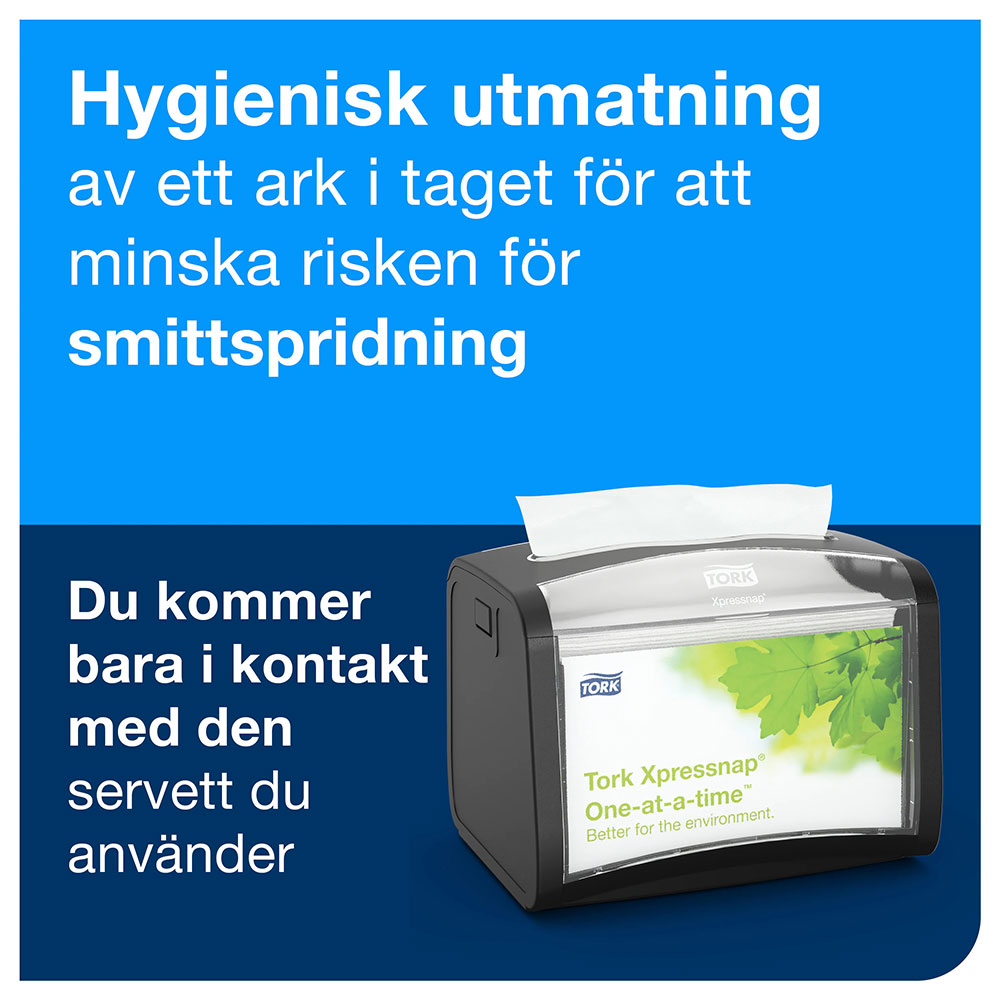 Dispenserservett Tork Xpressnap® N4 Premium 1/4-vikt 2-lags 16,5x21,3cm Bordeaux 1000st/fp