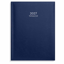 Almanacka Veckojournal Konstläder Blå 2027 - 91111027