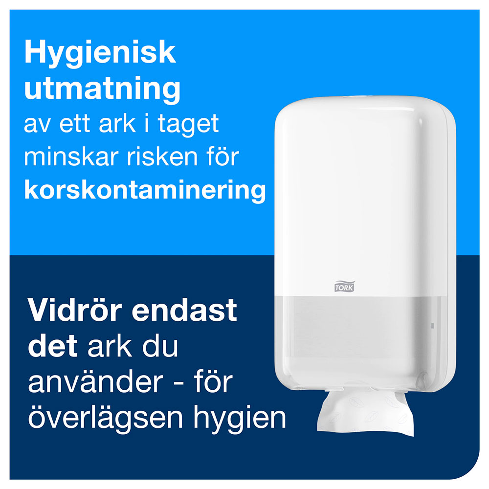 Hållare Tork T3 för vikt toalettpapper Vit
