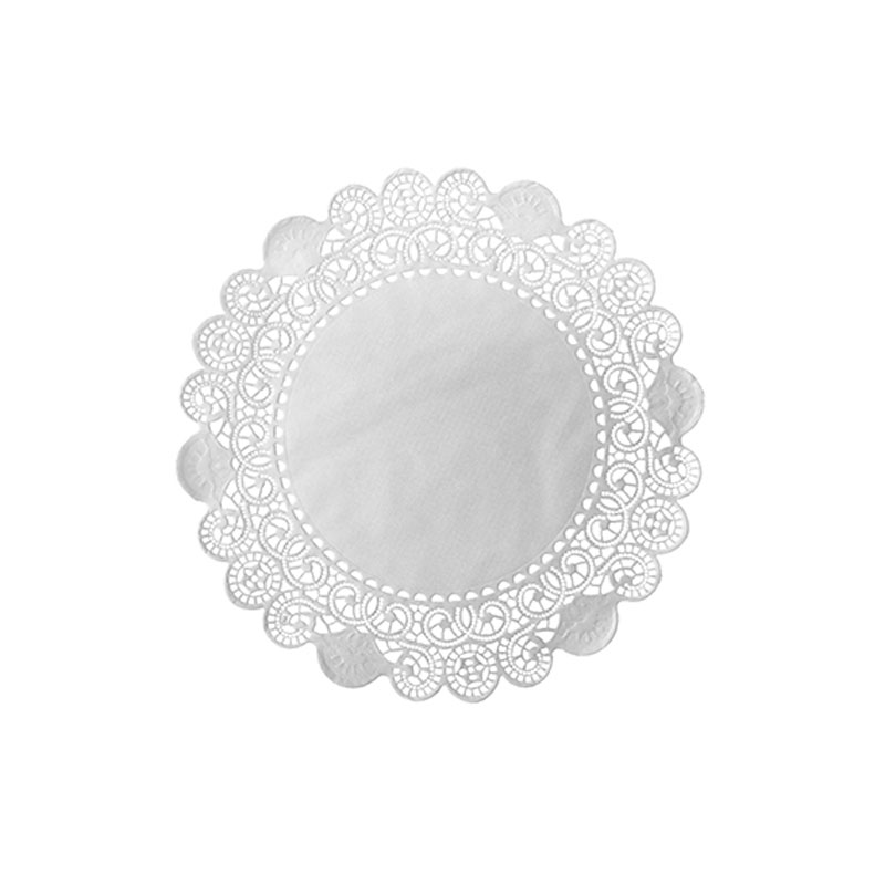 Spetspapper Rund 17cm Vit 250st/fp