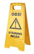 Varningsskylt med symbol