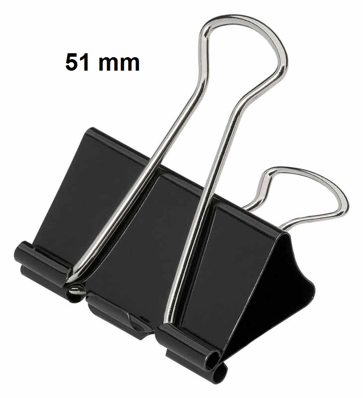 Pappersklämma Fold Back 51mm