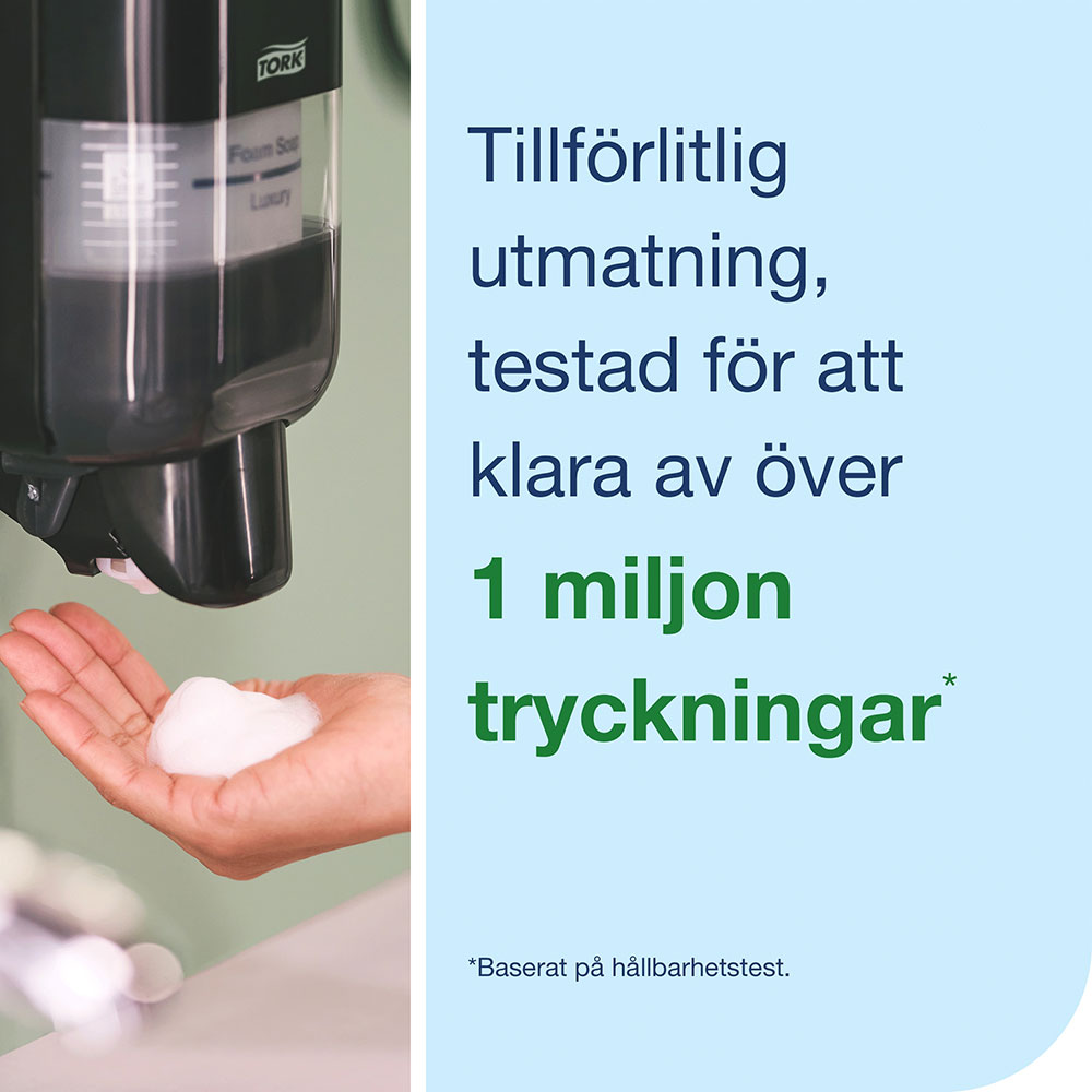Tvålhållare Tork Skincare Dispenser S4 med armbågsfattning Svart