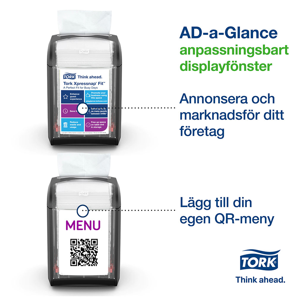 Dispenser Tork Xpressnap Fit® N14 för bord