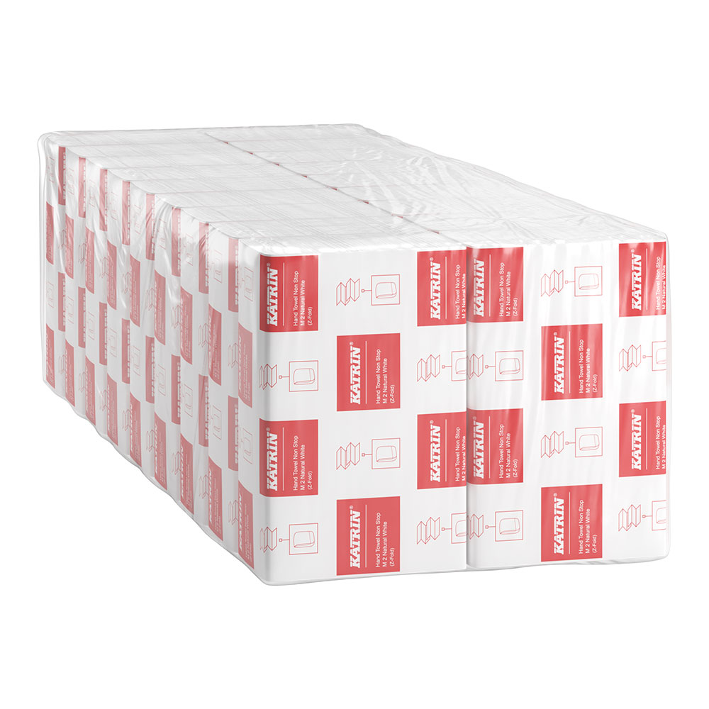 Pappershandduk Katrin Non stop M2 206x240 mm, vit (2700 st/fp)