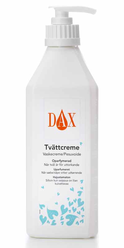 Tvättkräm Dax Parfymfri med pump 600ml
