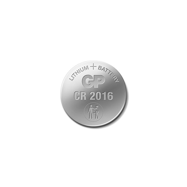 Knappcellbatteri GP Litium Safety-seal CR2016 3V 4st/fp