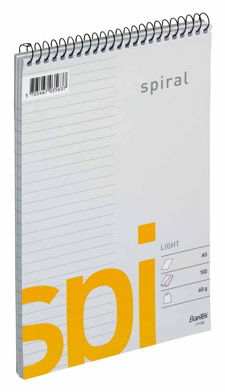 Spiralblock A5 Linjerat TF 100 blad