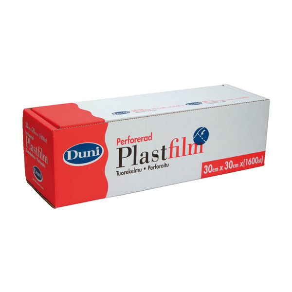 Plastfilm perf 30x30cm 1600ark/rl *DUNI*