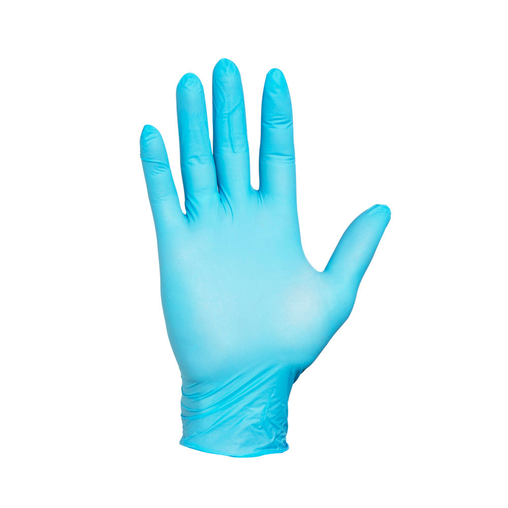 Nitrilhandske Worksafe Blue Basic Puderfri Blå Stl. L 100st/fp