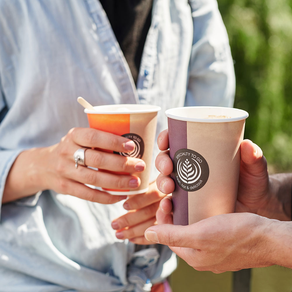 Pappersbägare Coffee To Go Hot Cup 36cl Brun 55st/fp