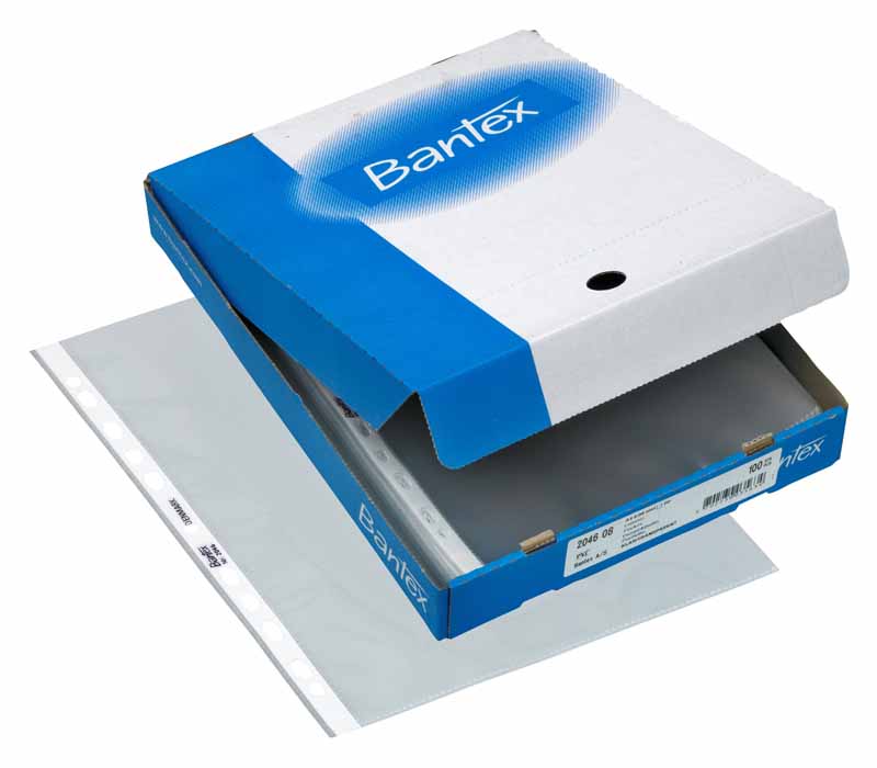 Plastficka Bantex A4 Klar 0,09mm 100st/fp