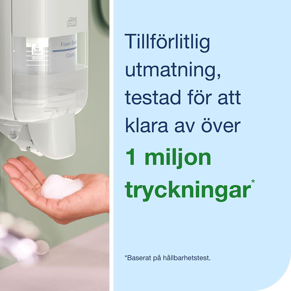 Tvålhållare Tork Skincare Dispenser S4 med armbågsfattning Vit