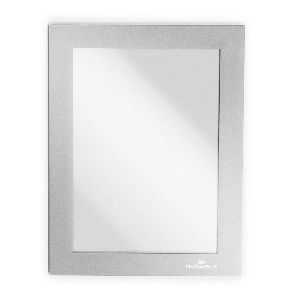 Informationsram Durable Duraframe Magnetic A6 Silver 5st/fp
