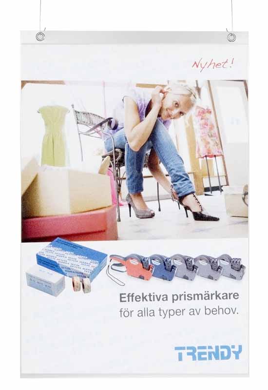 Plastficka frihängande A4 