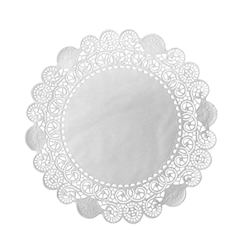 Spetspapper Rund 26,7cm Vit 250st/fp