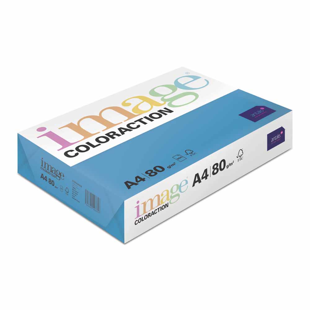 Färgat papper Image Coloraction A4 80g Stockholm/Deep Blue 500ark/fp