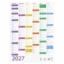 Almanacka Väggblad Trend 360x490mm 2027 - 91507527