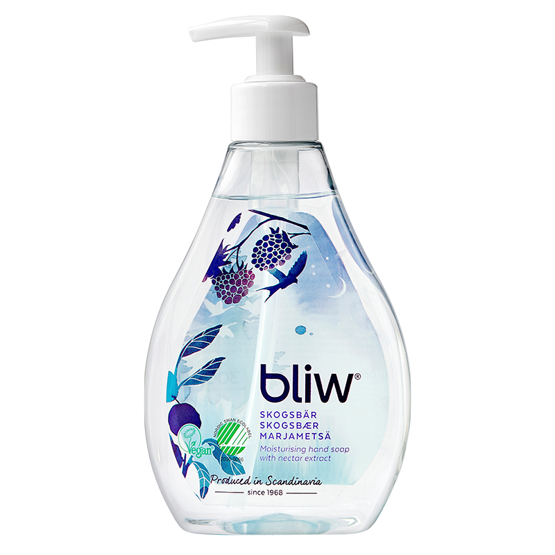 Flytande tvål Bliw med pump Skogsbär 300ml