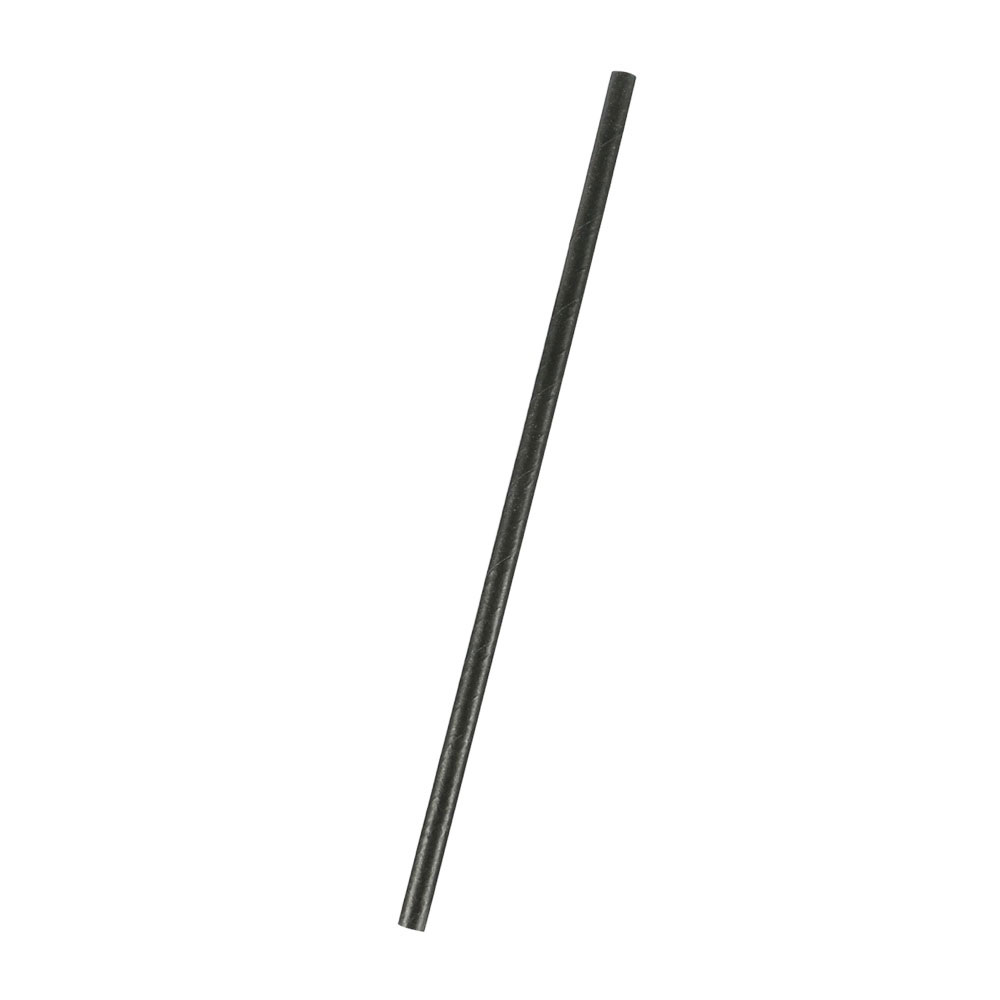 Sugrör Papper 6x205mm Svart 250st/fp
