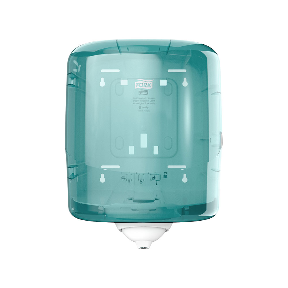 Handtorkhållare Tork M4 vägg turkos  (239x255x331mm)