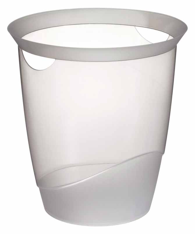 Papperskorg Durable Trend 16L Transparent