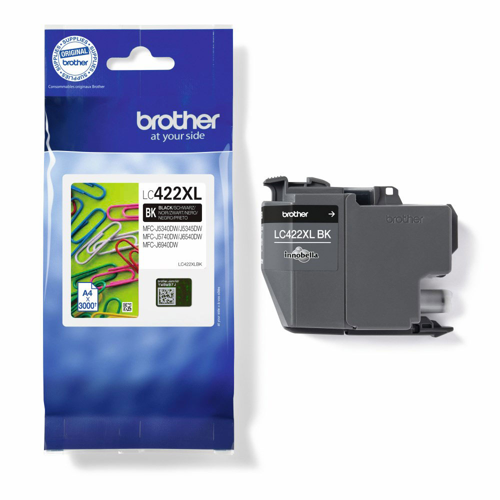 Ink-Jet Patron Brother LC422XLBK Svart