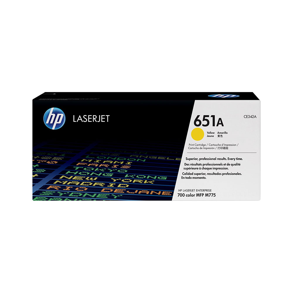 Lasertoner HP 651A Gul