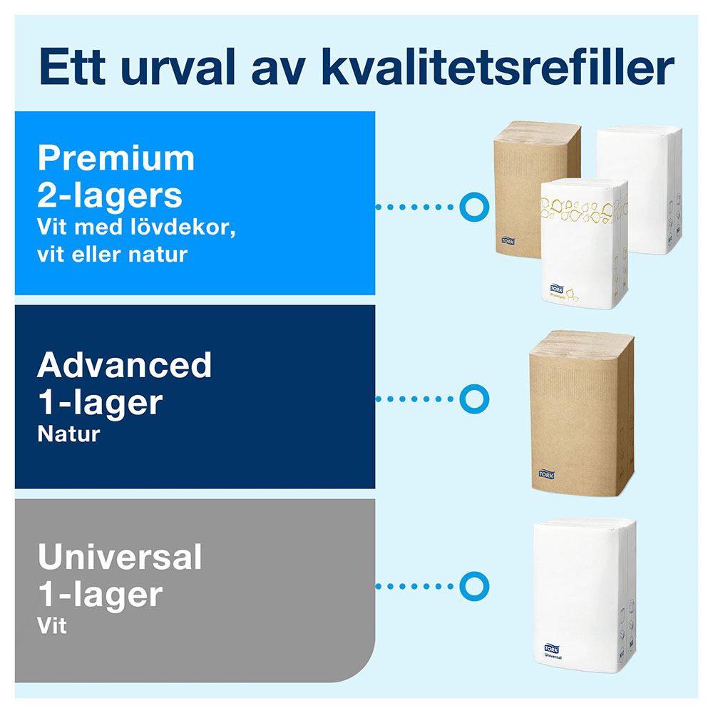 Dispenser Tork Xpressnap® N4 Liggande Ljusgrå