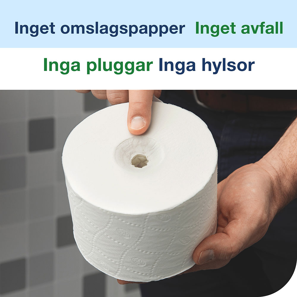Toalettpapper Tork OptiServe® T7 utan hylsa Advanced 2-lags Vit 94,3m/rl 24rl/fp