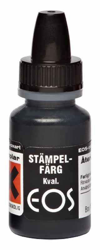 Stämpelfärg för EOS-stämplar Svart 10ml