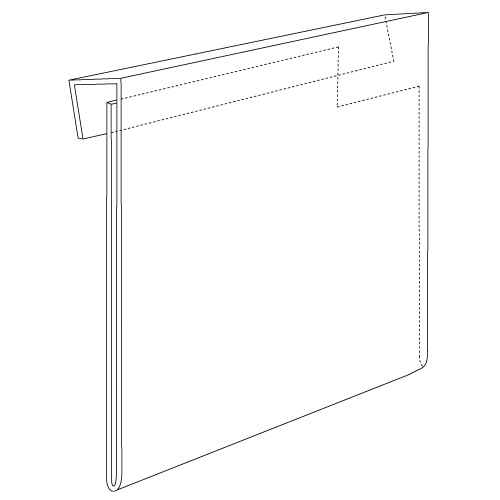 Korthållare för pallram Sluten hållare KPS 210x155mm F 50st/fp