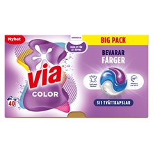 Tvättmedel Via Flytande Kapslar