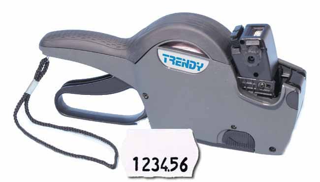Handprismärkare Trendy Grey 1 rad 6 tecken för 26x16mm