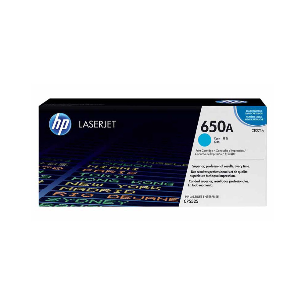 Lasertoner HP 650A Cyan