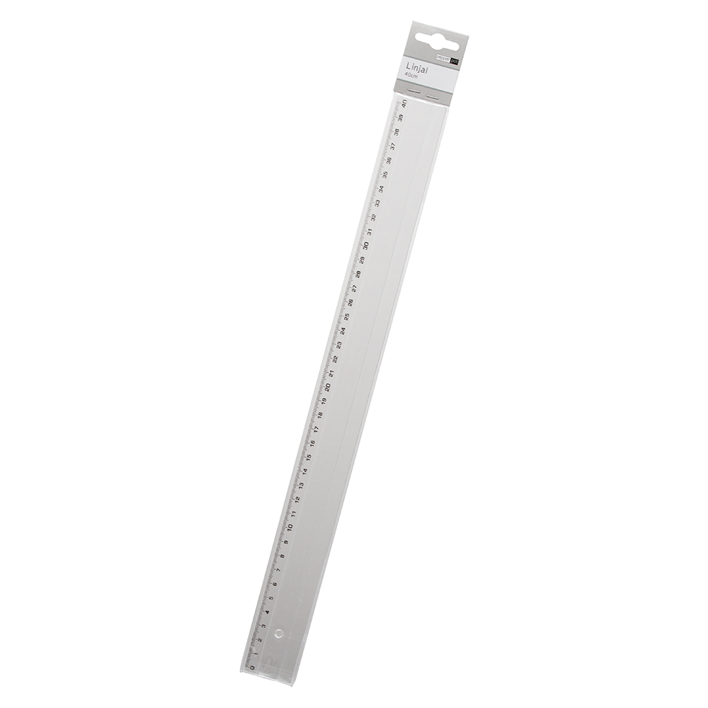 Kontorslinjal Plast 40cm 