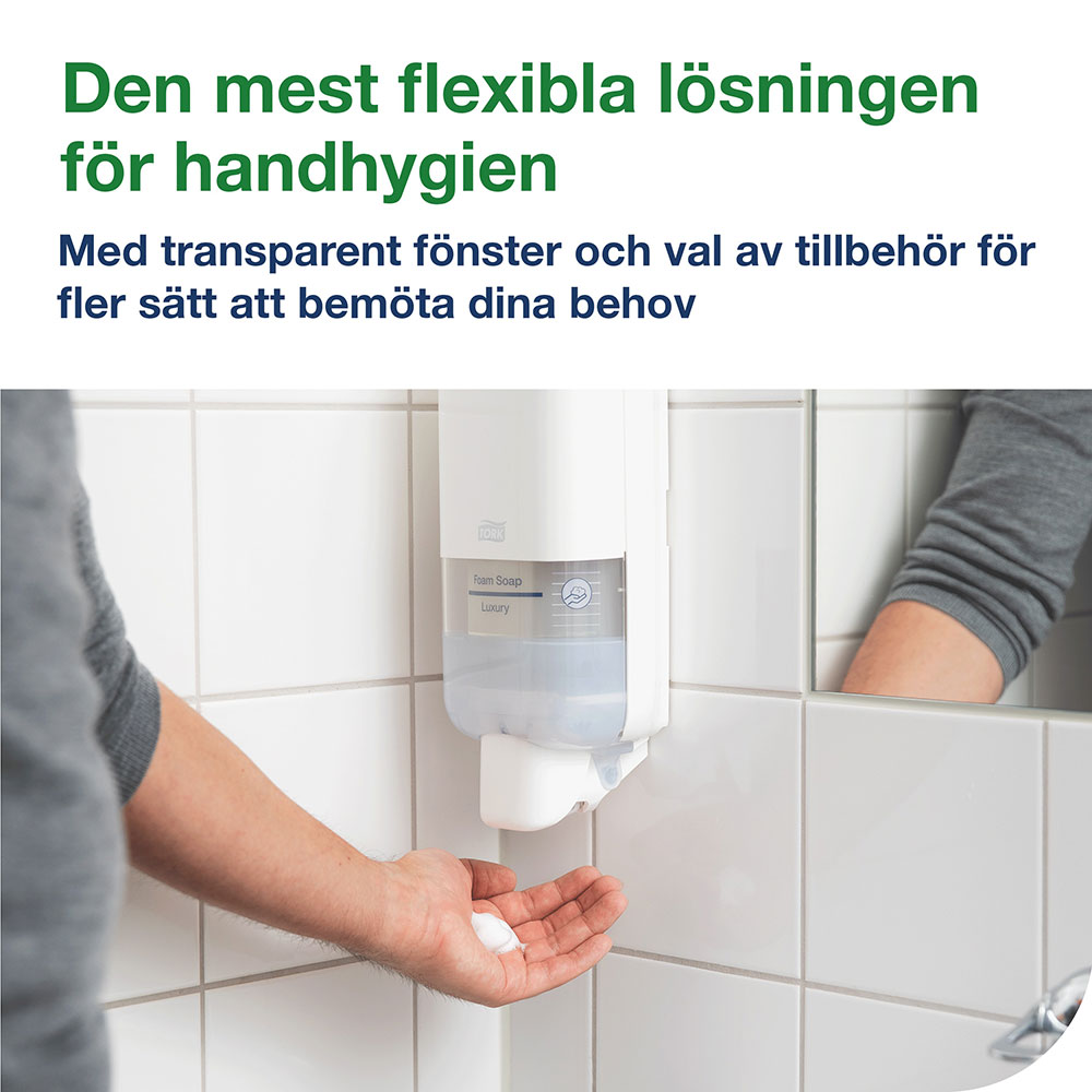 Tvålhållare Tork Skincare Dispenser S4  Vit